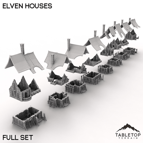 Tabletop Terrain Building Elven Houses