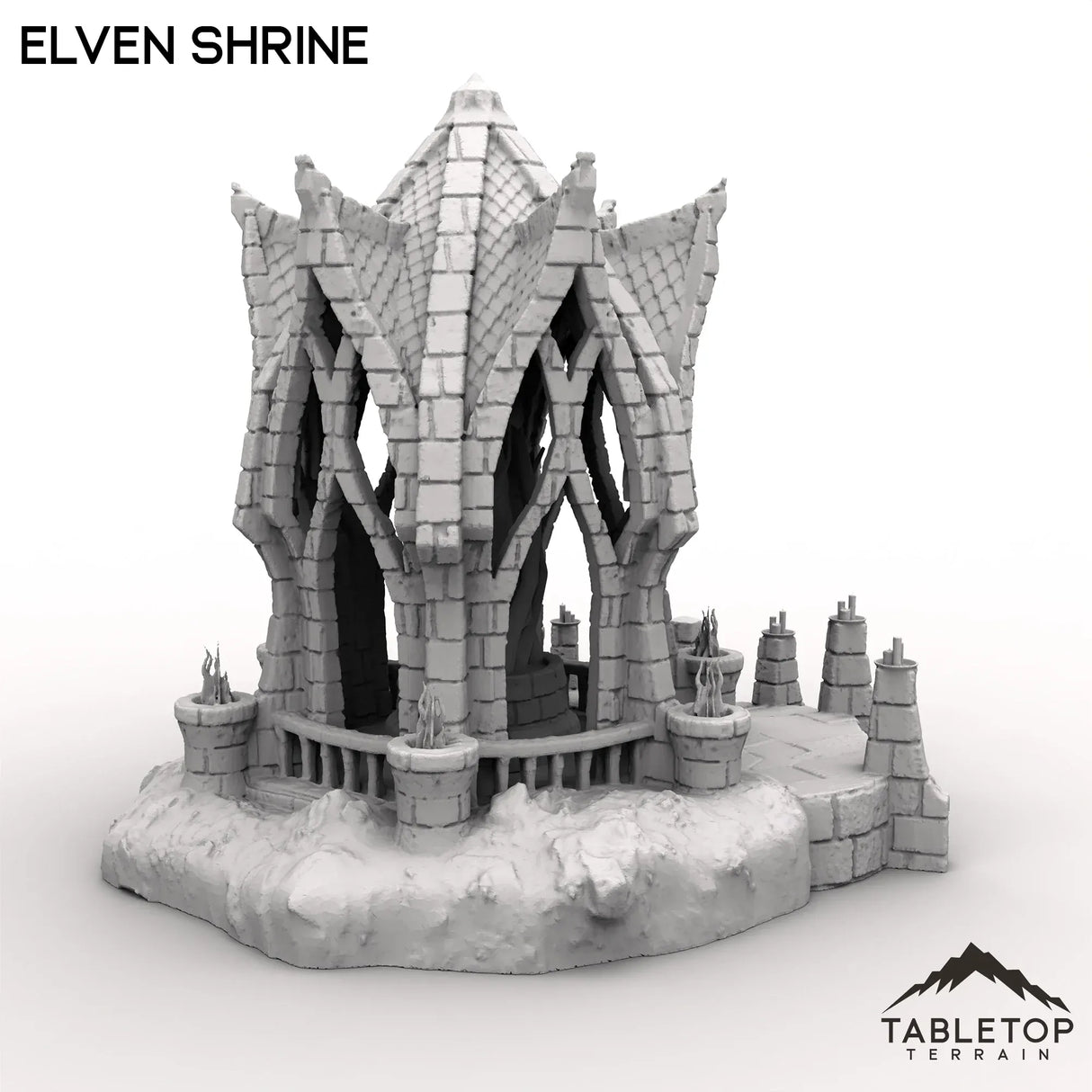 Tabletop Terrain Building Elven Shrine
