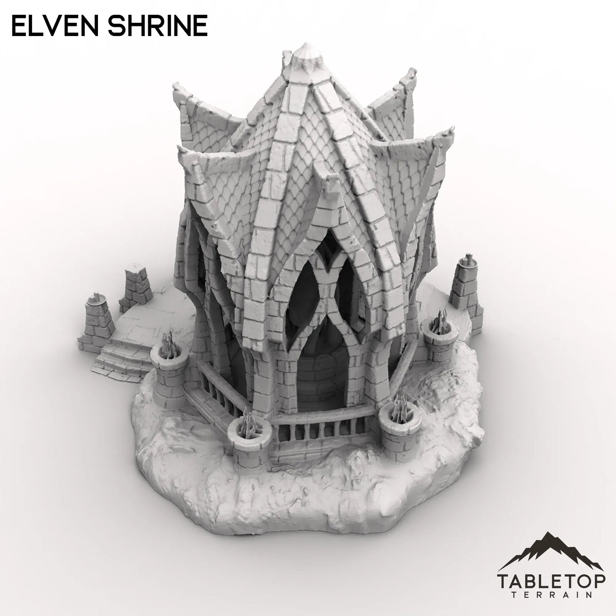 Tabletop Terrain Building Elven Shrine