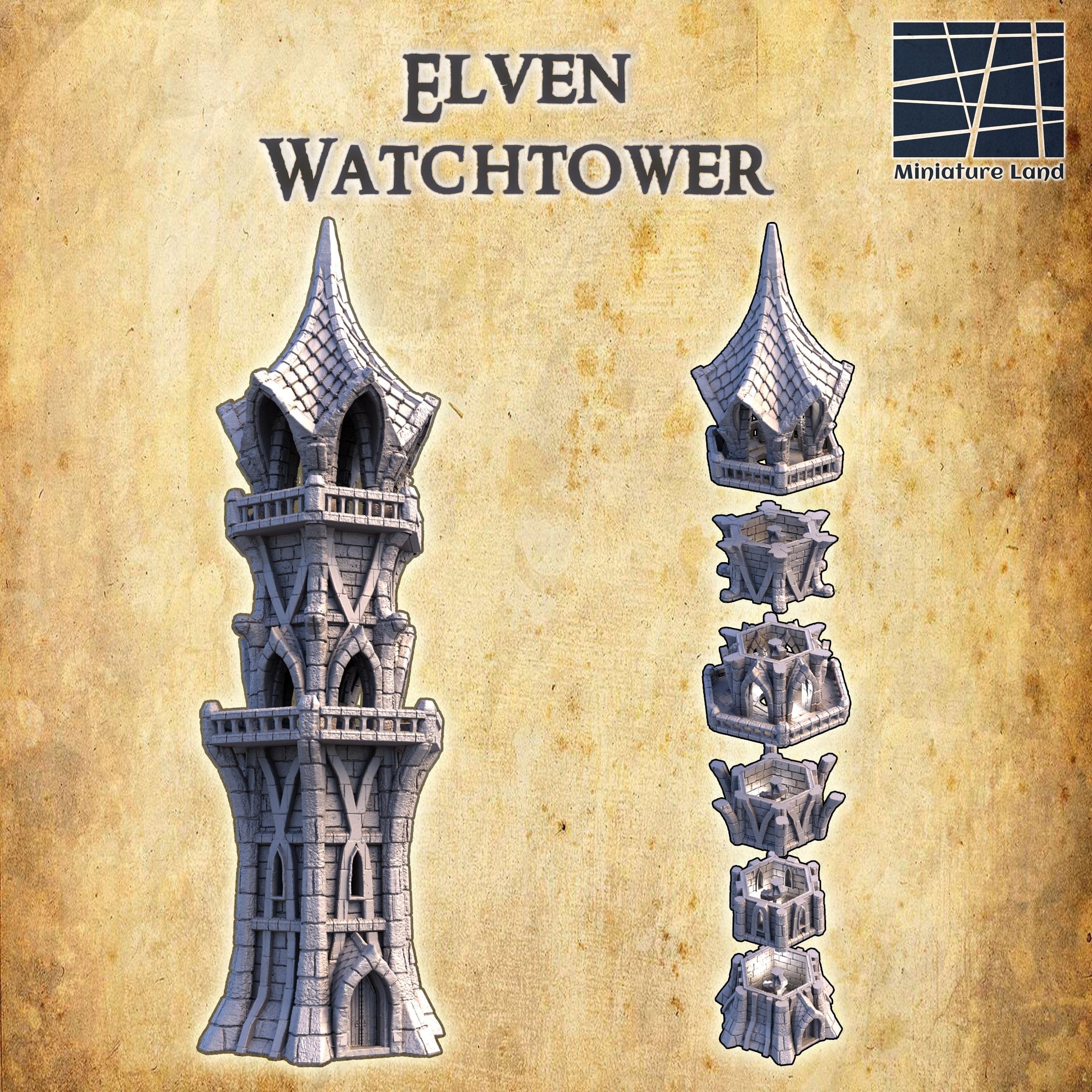 Elven Watchtower – Tabletop Terrain