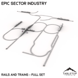 Tabletop Terrain Building Epic Sector Industry - Rails and Trains