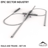 Tabletop Terrain Building Epic Sector Industry - Rails and Trains