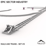 Tabletop Terrain Building Epic Sector Industry - Rails and Trains