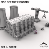 Tabletop Terrain Building Epic Sector Industry - Set 1 - Forge