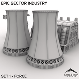 Tabletop Terrain Building Epic Sector Industry - Set 1 - Forge