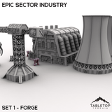 Tabletop Terrain Building Epic Sector Industry - Set 1 - Forge