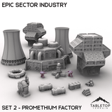 Tabletop Terrain Building Epic Sector Industry - Set 2 - Promethium Factory