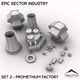 Tabletop Terrain Building Epic Sector Industry - Set 2 - Promethium Factory