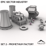 Tabletop Terrain Building Epic Sector Industry - Set 2 - Promethium Factory