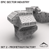 Tabletop Terrain Building Epic Sector Industry - Set 2 - Promethium Factory