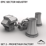 Tabletop Terrain Building Epic Sector Industry - Set 2 - Promethium Factory