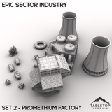 Tabletop Terrain Building Epic Sector Industry - Set 2 - Promethium Factory