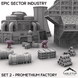 Tabletop Terrain Building Epic Sector Industry - Set 2 - Promethium Factory
