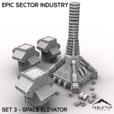 Tabletop Terrain Building Epic Sector Industry - Set 3 - Space Elevator