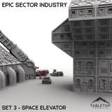 Tabletop Terrain Building Epic Sector Industry - Set 3 - Space Elevator