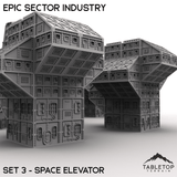 Tabletop Terrain Building Epic Sector Industry - Set 3 - Space Elevator