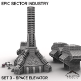 Tabletop Terrain Building Epic Sector Industry - Set 3 - Space Elevator