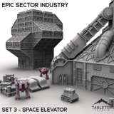 Tabletop Terrain Building Epic Sector Industry - Set 3 - Space Elevator