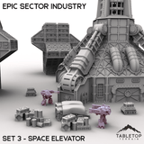Tabletop Terrain Building Epic Sector Industry - Set 3 - Space Elevator