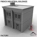 Tabletop Terrain Building Factory / 32mm French Industrial Buildings