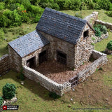 Tabletop Terrain Building Farm Pig Pen - Country & King - Fantasy Historical Building