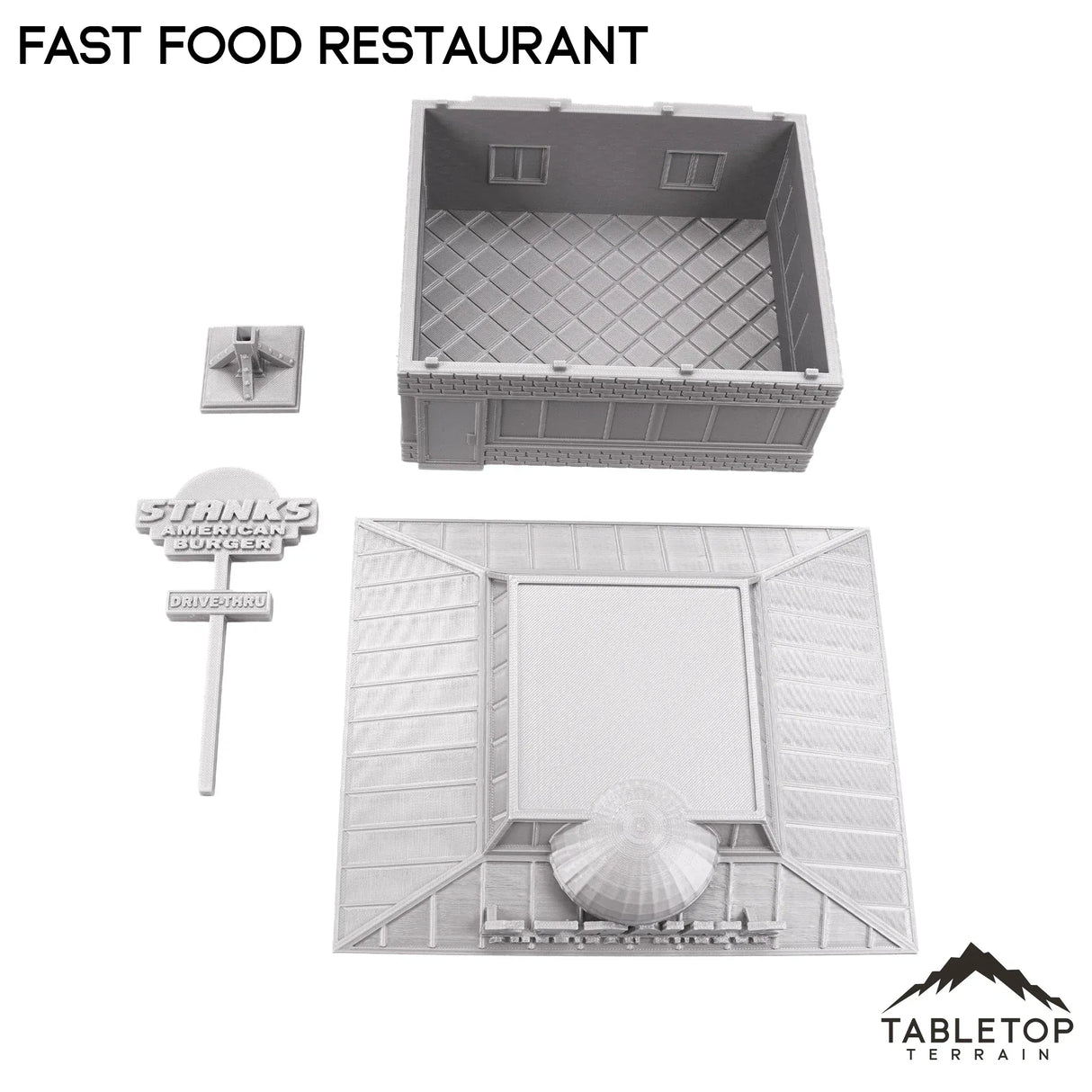 Tabletop Terrain Building Fast Food Restaurant