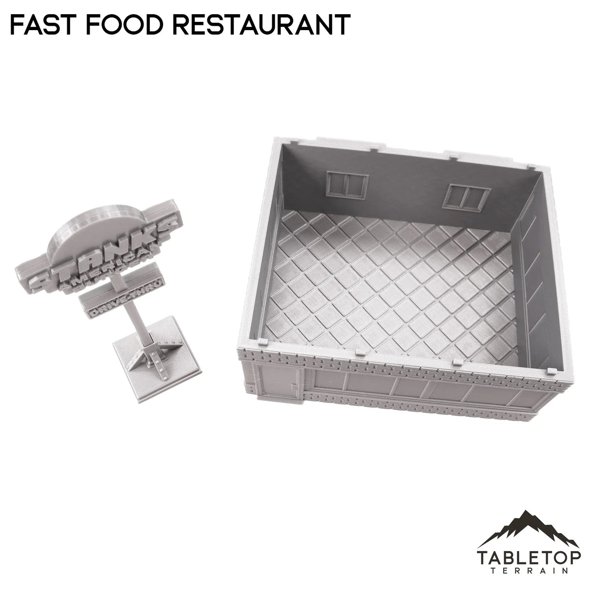 Tabletop Terrain Building Fast Food Restaurant