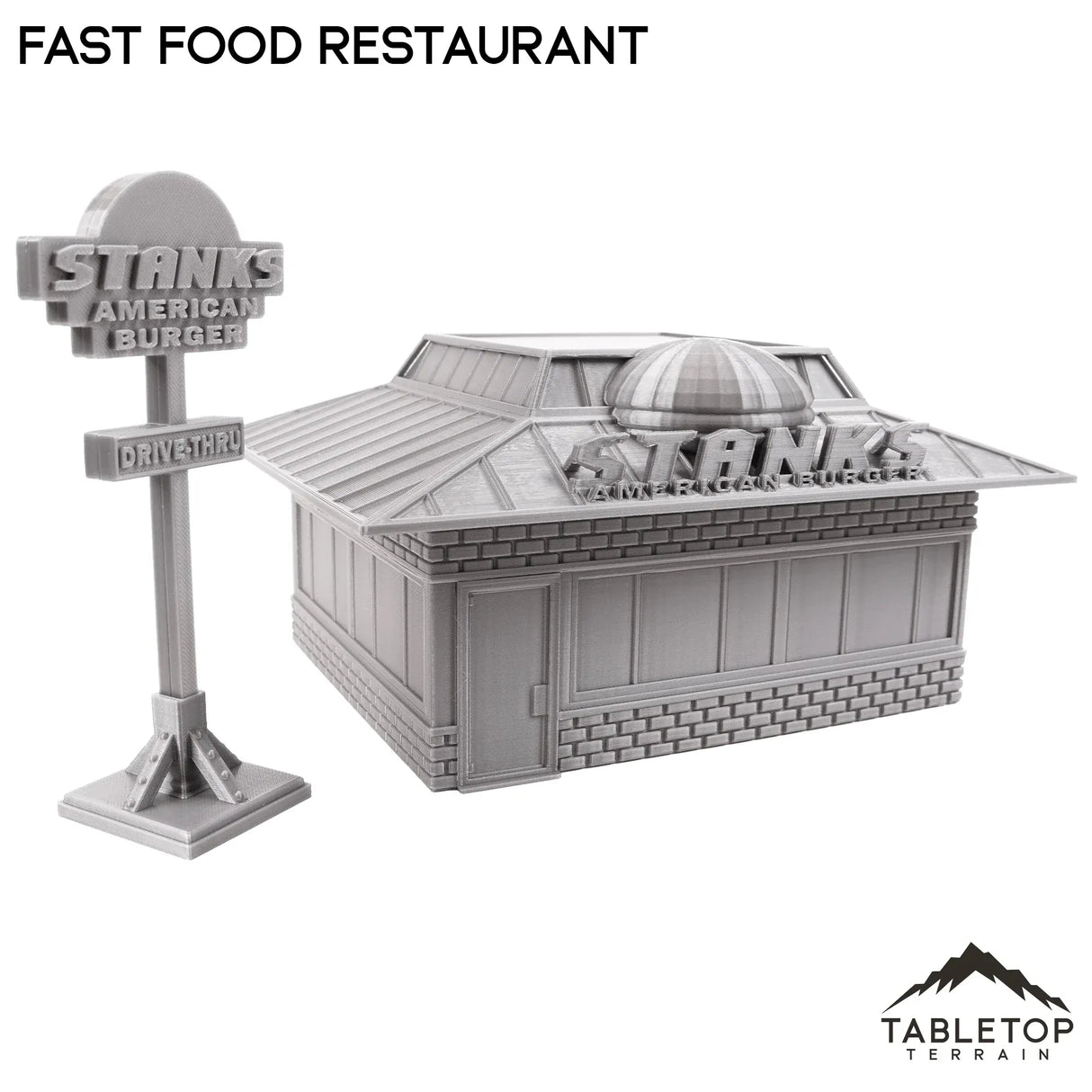 Tabletop Terrain Building Fast Food Restaurant