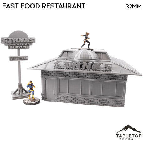 Tabletop Terrain Building Fast Food Restaurant