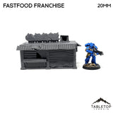 Tabletop Terrain Building Fastfood Franchise - Apocalyptic Building