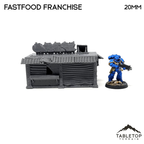 Tabletop Terrain Building Fastfood Franchise - Apocalyptic Building