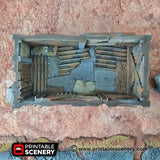 Tabletop Terrain Building Fastfood Franchise - Apocalyptic Building