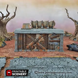 Tabletop Terrain Building Fastfood Franchise - Apocalyptic Building