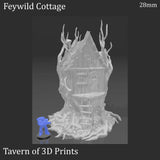 Tabletop Terrain Building Feywild Cottage - Ruined Fantasy Building