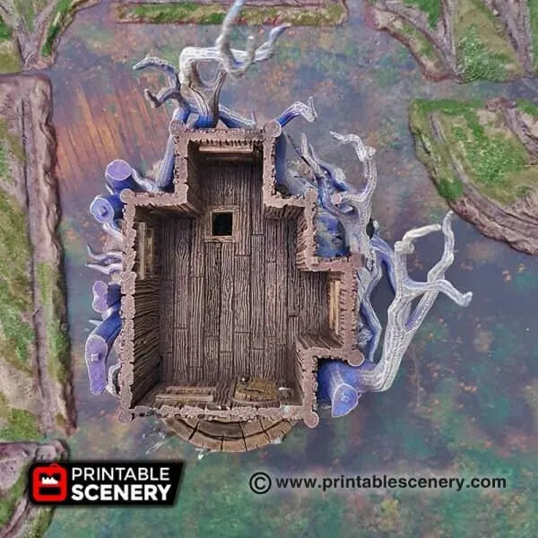 Tabletop Terrain Building Feywild Cottage - Ruined Fantasy Building