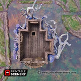 Tabletop Terrain Building Feywild Cottage - Ruined Fantasy Building