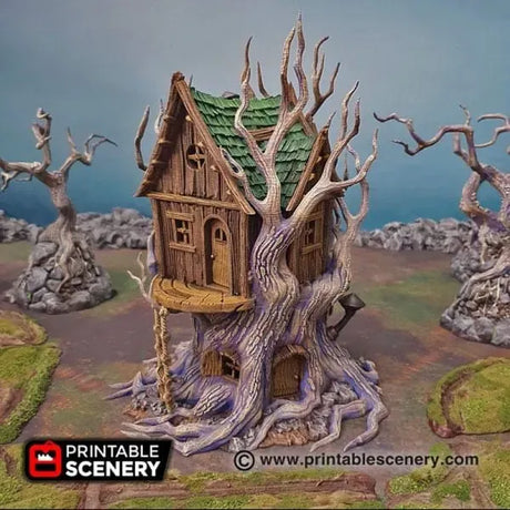 Tabletop Terrain Building Feywild Cottage - Ruined Fantasy Building
