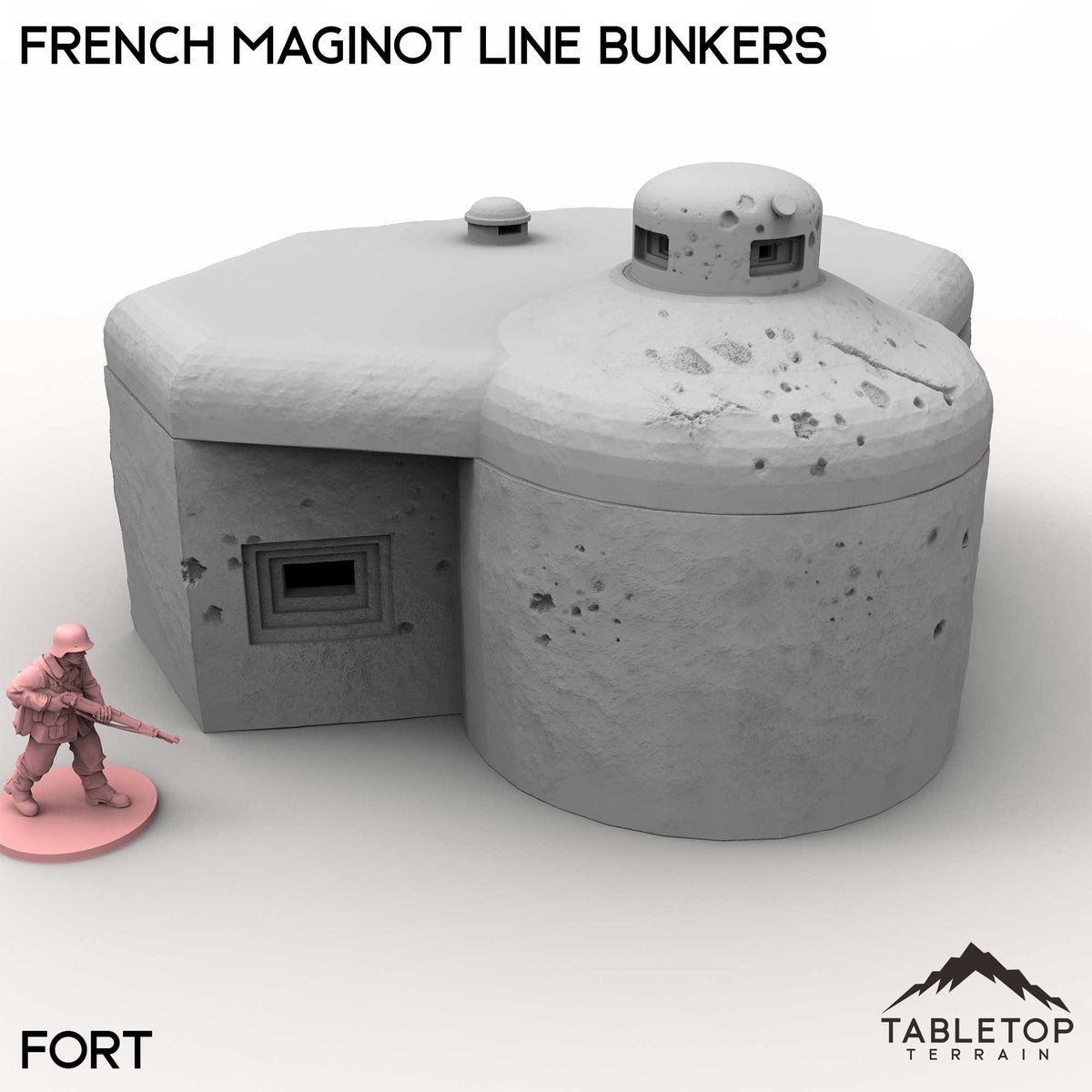 Tabletop Terrain Building Fort / 32mm French Maginot Line Bunkers