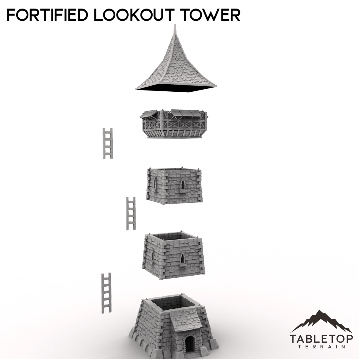 Tabletop Terrain Building Fortified Lookout Tower