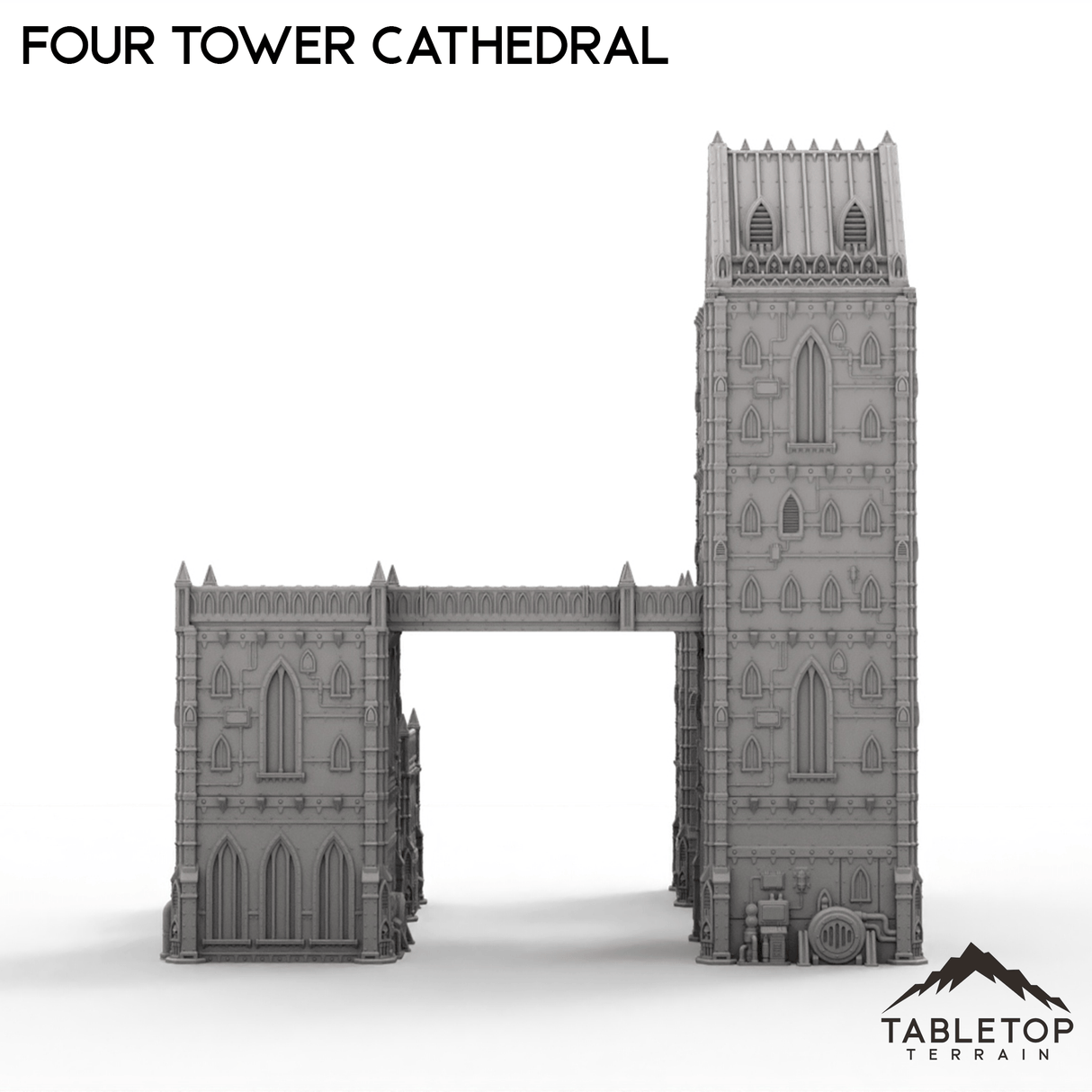 Tabletop Terrain Building Four Tower Cathedral - Caelum Turrim #1