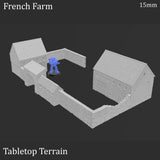 Tabletop Terrain Building French Farm - WWII - Building