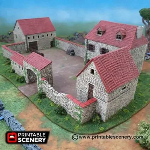 Tabletop Terrain Building French Farm - WWII - Building