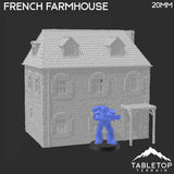 Tabletop Terrain Building French Farmhouse - WWII Building