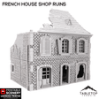 Tabletop Terrain Building French House Shop Ruins - WWII Building