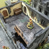 Tabletop Terrain Building French House Shop Ruins - WWII Building