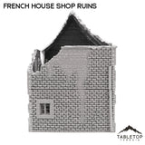 Tabletop Terrain Building French House Shop Ruins - WWII Building