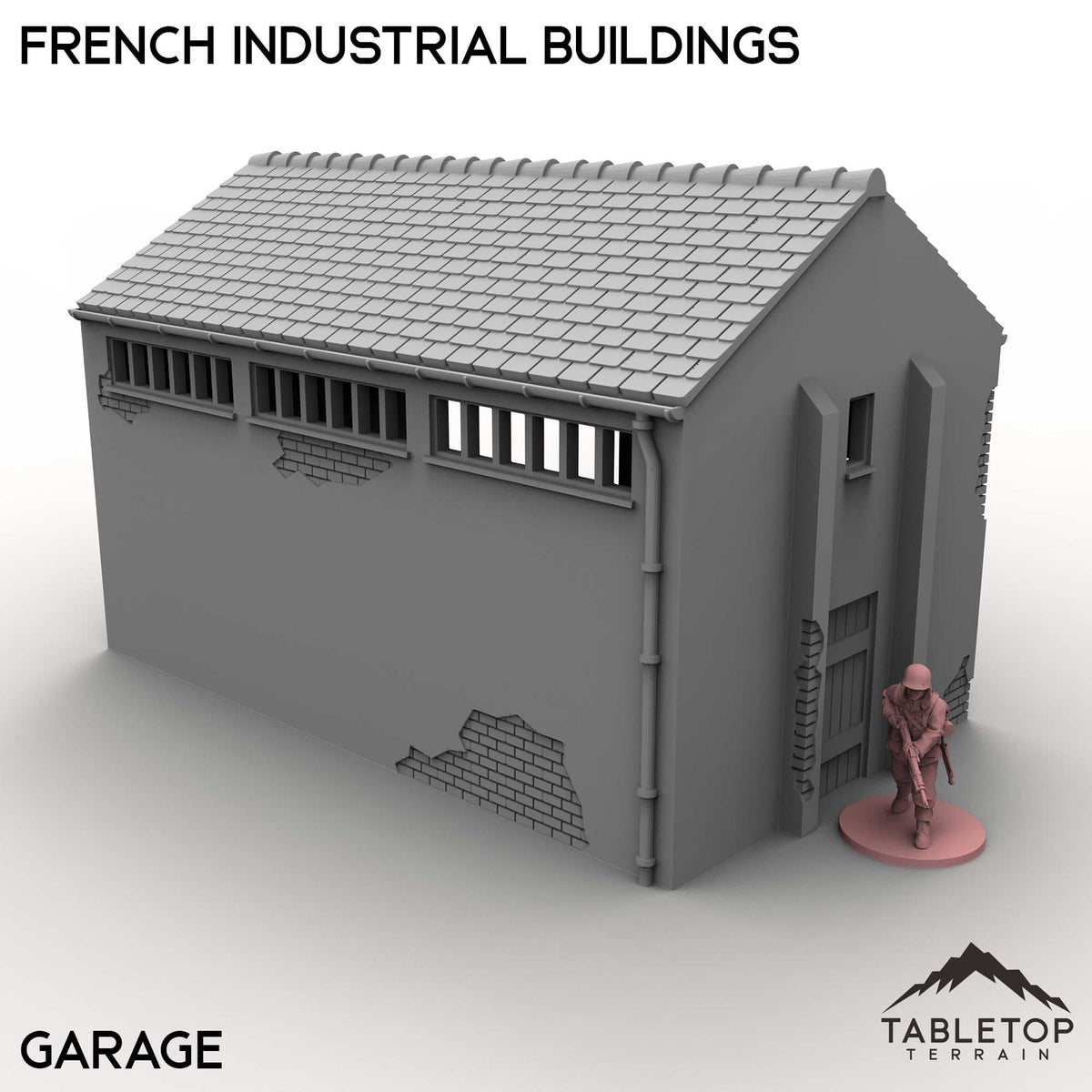 Tabletop Terrain Building French Industrial Buildings