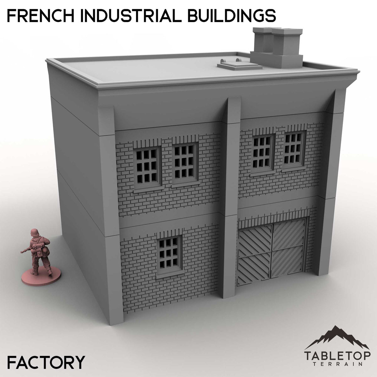 Tabletop Terrain Building French Industrial Buildings