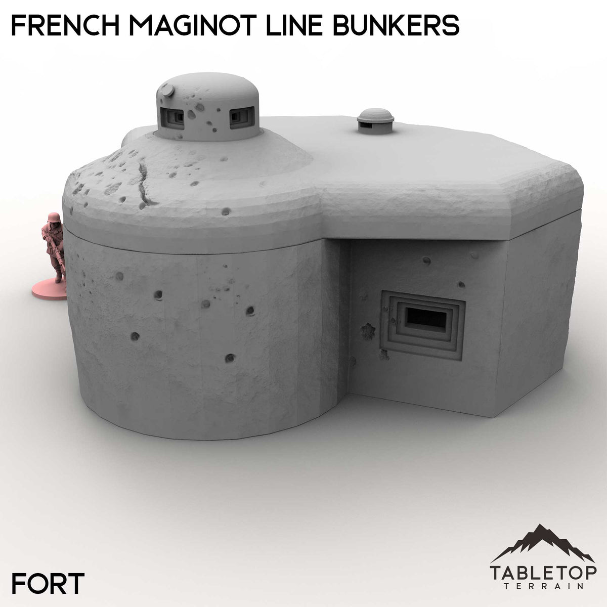 Tabletop Terrain Building French Maginot Line Bunkers