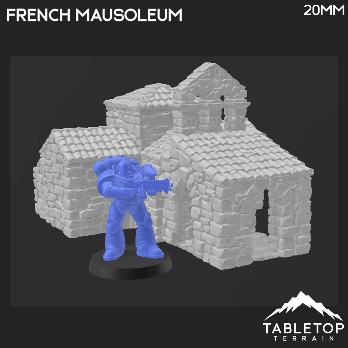 Tabletop Terrain Building French Mausoleum - Country & King - Fantasy Historical Building